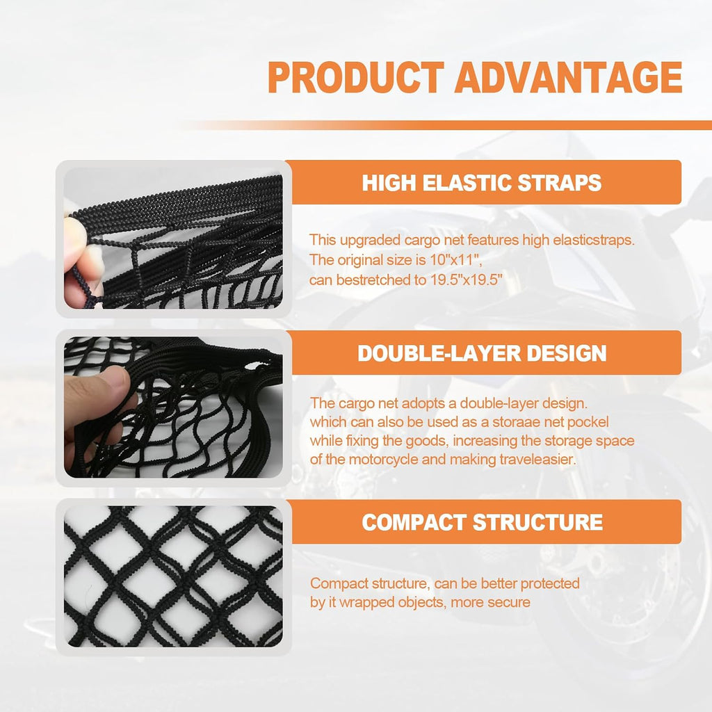 Motorcycle Cargo Net